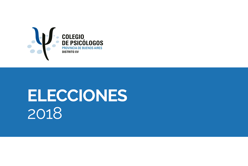 Elecciones 2018 Colegio De Psicólogos De La Provincia De Buenos Aires Distrito Xv 8354