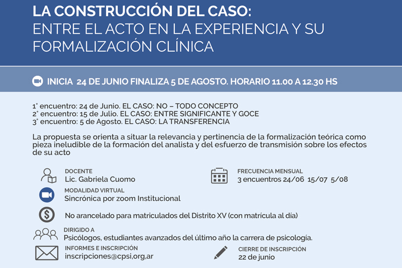 La construcción del caso