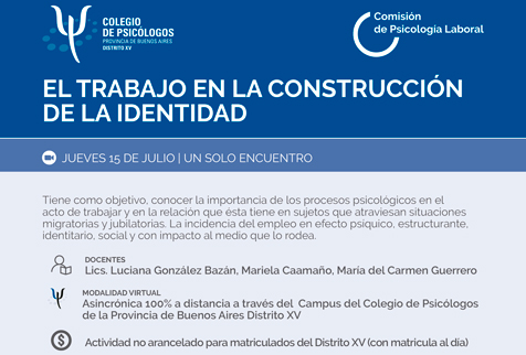 El trabajo e identidad