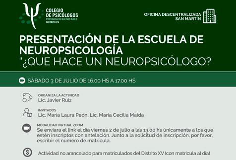 Escuela de neuropsicología