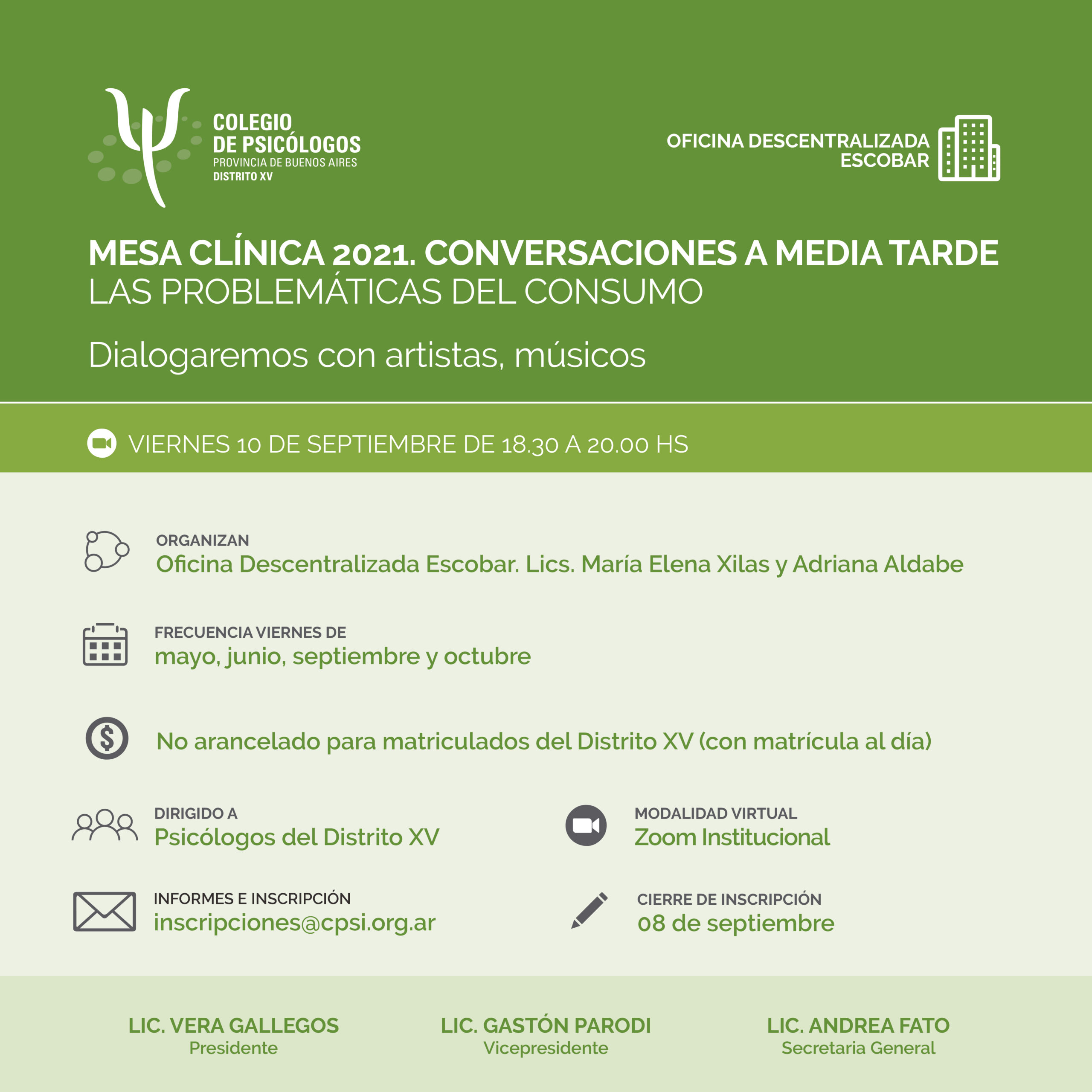 Conversaciones a media tarde