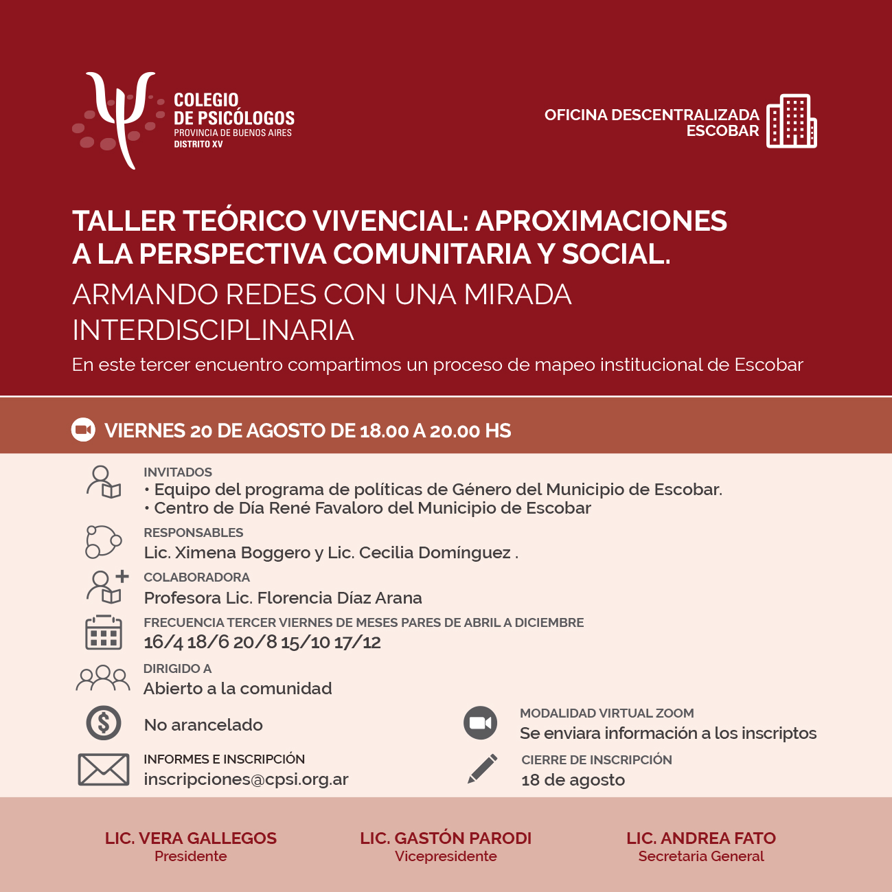 Taller teórico vivencial