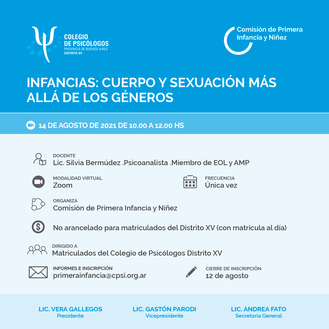 Infancias: Cuerpo y sexuación