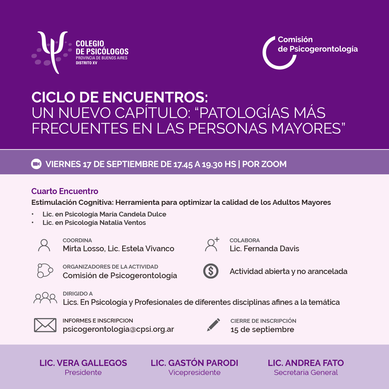 Ciclo de encuentros