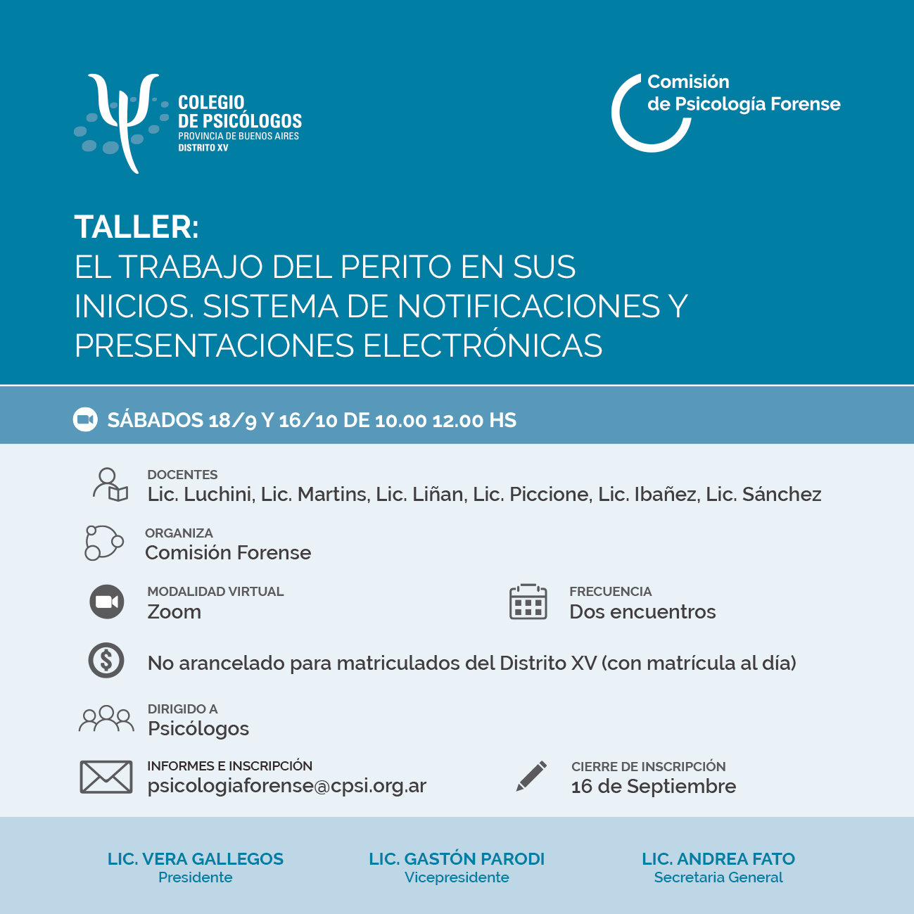 El trabajo del perito en sus inicios