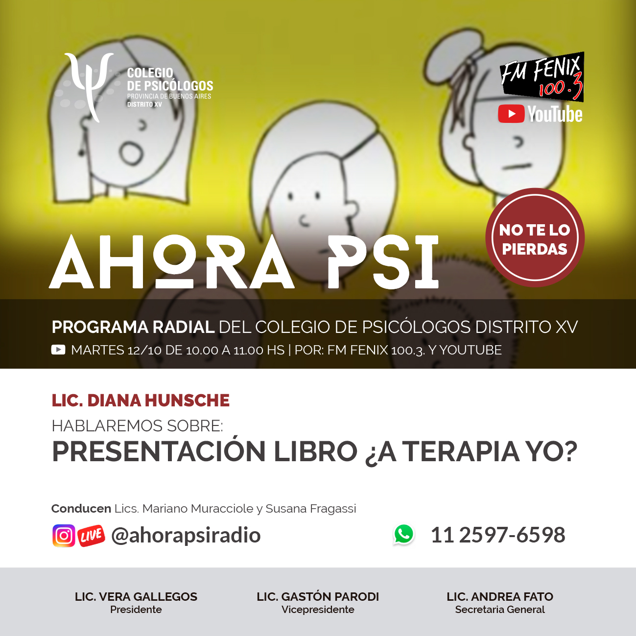 Presentación libro ¿A terapia yo?