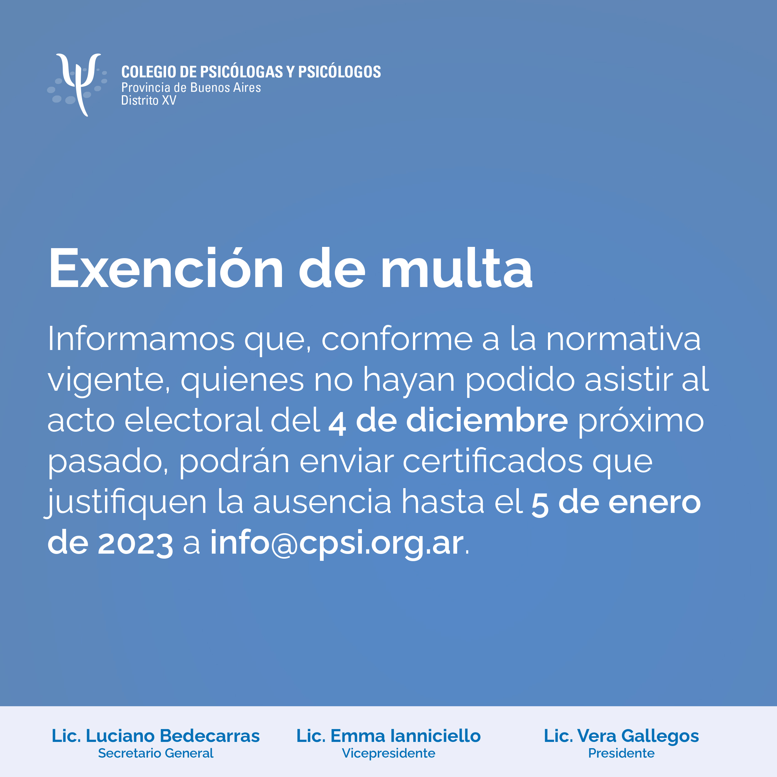 Exención de multa